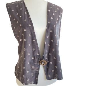 Unique deep plunge vest